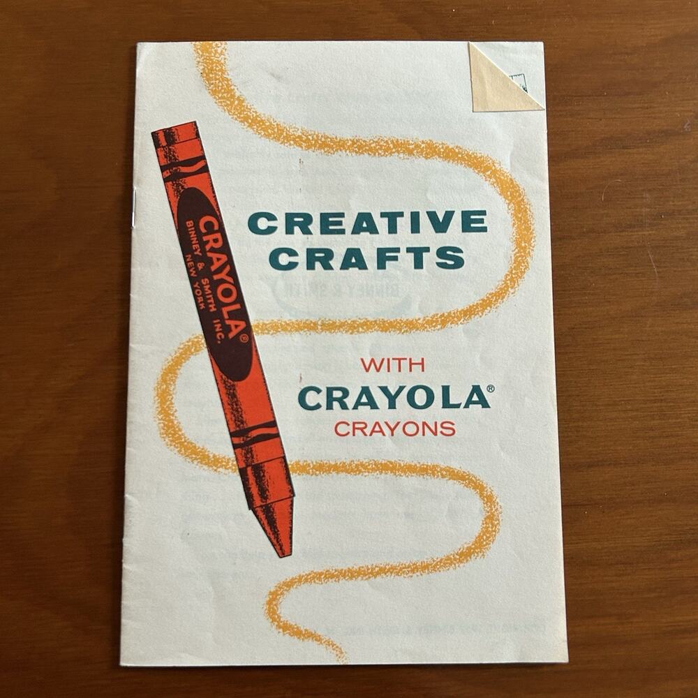 Vintage Creative Crafts With Crayola Crayons 1957 Retro Kids Activities Booklet